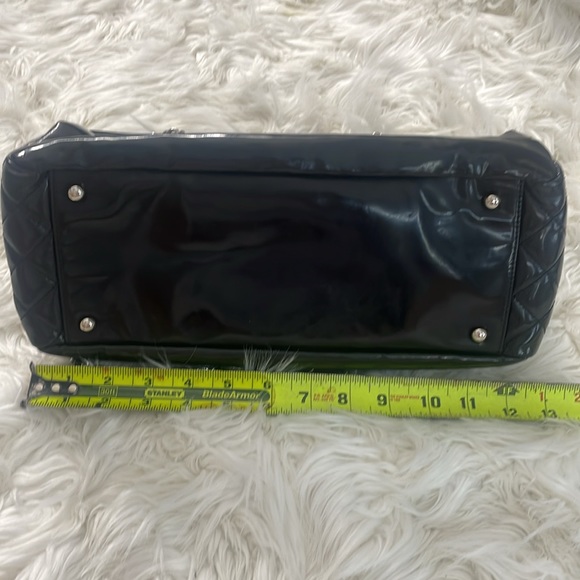 Chanel black patent leather GRAND SHOPPER TOTE GST BAG shoulder purse Authentic - Picture 10 of 17